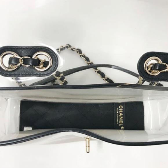 Authentic Chanel Sand By The Sea Flap Bag PVC with Lambskin Medium - Picture 7 of 10